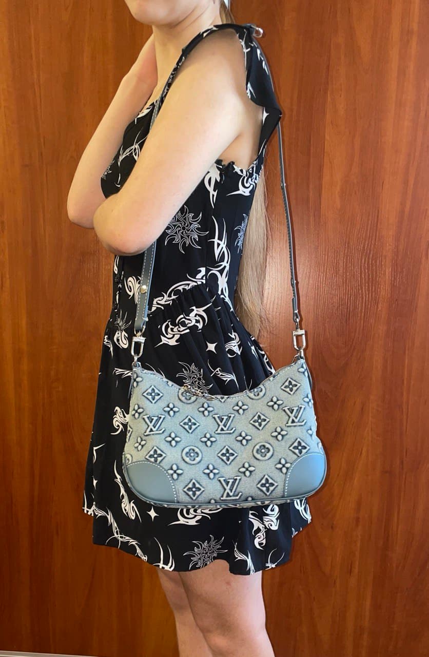 Жіноча сумка Louis Vuitton джинс- 26 см. — Фото 8 з 8