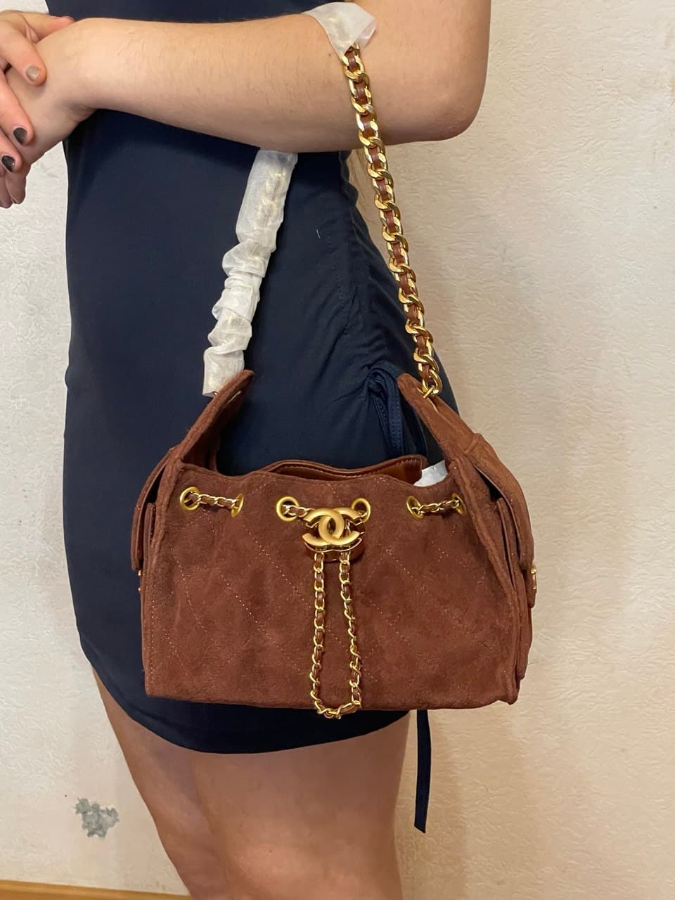 Жіноча сумка Chanel hobo 22 cм. — Фото 6 з 7